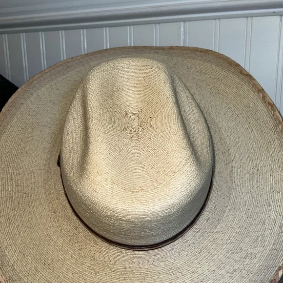 Alamo hats western cowboy iron weave straw hat 6 7/8